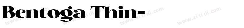 Bentoga Thin字体转换